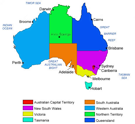 Navigation map of the Australian Ranger Federation